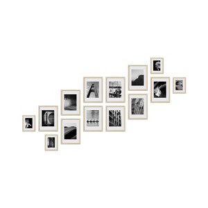 Haus and Hues Stow Gallery Wall Frame Set with Real Glass and Mat - 1 of 4
