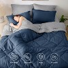 Bedsure Comforter Set - 7 Pieces Reversible Bed Set for All Seasons, Bed in a Bag with Down Alternative Comforter, Sheets, Pillowcases & Shams - 2 of 4