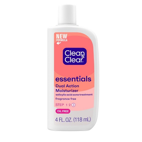 Clean & Clear Essentials Dual Action Facial Moisturizer For Acne