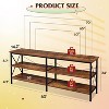70 Inch TV Stand for Living Room & Bedroom, 63" Media Console with 3-Tier Storage Shelves - 3 of 4