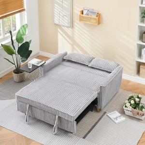 NicBex Pull-out and Push-in Sofa Couch for Living Room Adjustable Sofa Bed Convertible Lounge Guest Bed with a Movable Tabletop and USB Ports - 1 of 4