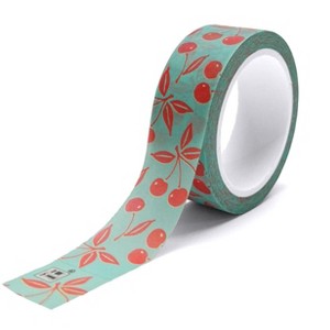 Mary Engelbreit Crafting Cherry Blue Washi Tape 15mm - 1 of 2