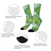 Watercolor Tropical Palm Leaves Women Printed Crew Socks Funny Funky Socks Soft Polyester Novelty Gifts for Artists Men - 4 of 4