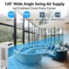 3000CFM Swamp Cooler, Evaporative Air Cooler with Remote Control and 12H Timer, 4 Ice Packs, 3 Modes & Wind Speeds for Outdoor Indoor Use, 10.3 Gallon - 4 of 4