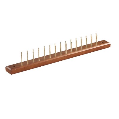 Proman Products HG16178 Home Essential tie Hanger, Walnut