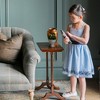 Hope & Henry Girls' Sleeveless Special Occasion Sun Dress with Bow Back Detail and Embroidery, Toddler - 4 of 4