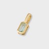 14K Gold Dipped Rectangle Birthstone Charm - A New Day™ - 2 of 2
