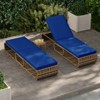 Gymax Chaise Lounge Chair w/ Adjustable Backrest Cushion & Storage Outdoor - 4 of 4