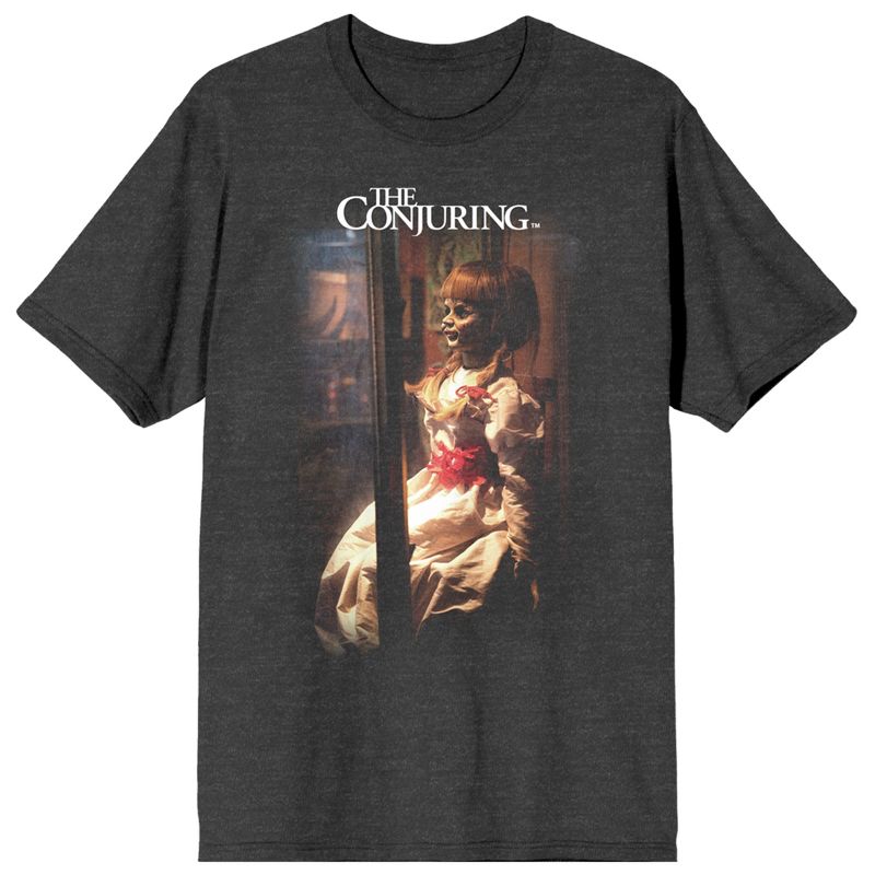 The Conjuring Skeleton Woman Poster Art Juniors Charcoal Heather T-shirt, 1 of 4