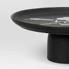 Halloween skull Stoneware Dessert and Cupcake Stand Black - Threshold™: Handcrafted Round Serving Holder, 12" Diameter - 4 of 4