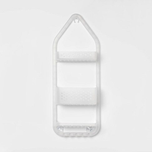 Rectangle Shower Caddy Shelf, Suction Cup, Aluminum Shower