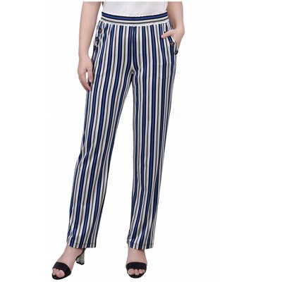 NY Collection Womens Pull On Casual Trouser Pants