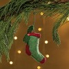 Park Designs Green Socks Felt Ornament Set of 4 - 2 of 3