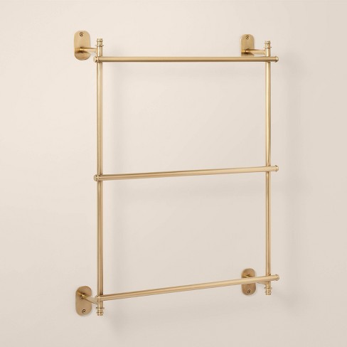 Brass discount towel ladder