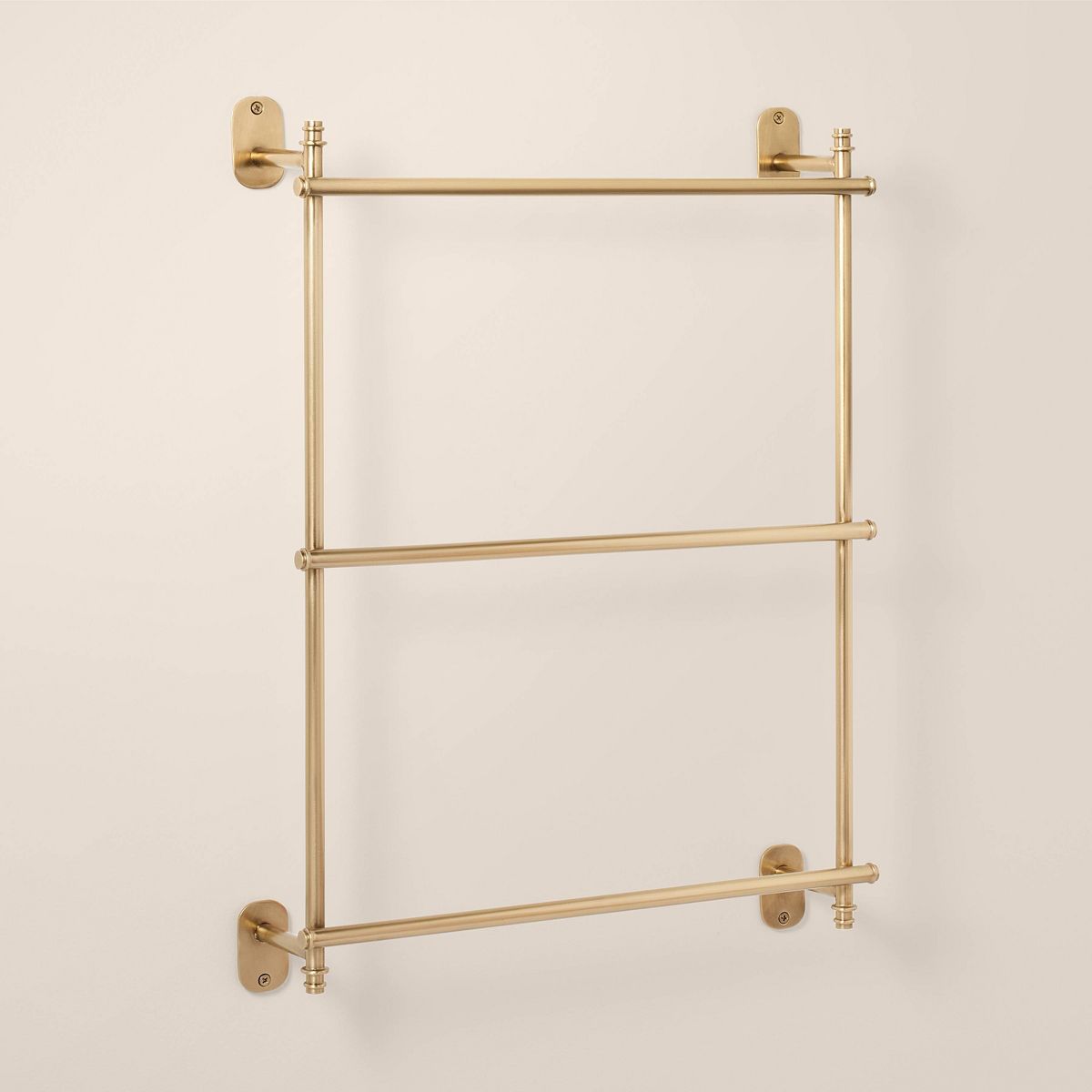 Wall-Mounted Brass Ladder Towel Rack Antique Finish - Hearth & Hand™ with Magnolia