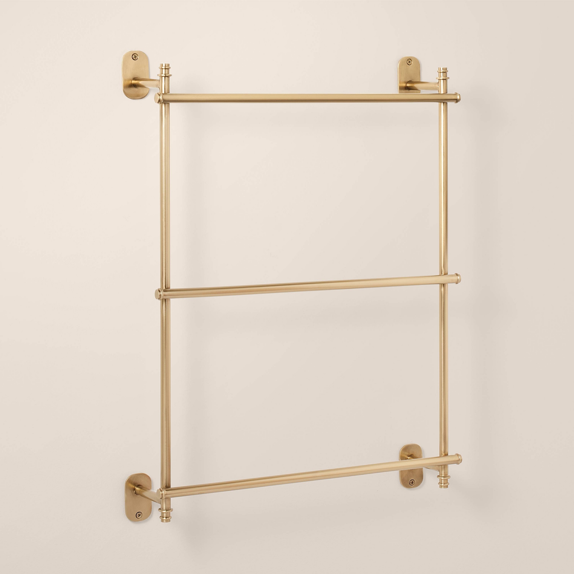 Wall-Mounted Brass Ladder Towel Rack Antique Finish - Hearth & Hand™ with Magnolia