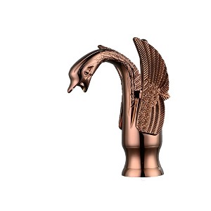 BWE Swan Single Hole Single-Handle Bathroom Vessel Sink Faucet With Pop Up Drain & Overflow Cover - 1 of 4