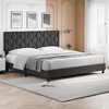 Twin Bed Frame, Twin Size Upholstered Bed Frame, Twin Size Heavy-Duty Platform Bed Frame - 3 of 4