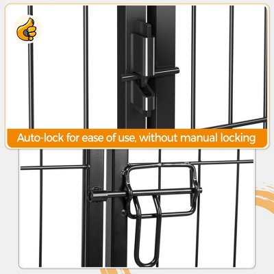 Yaheetech Black Metal 6-Panel Pet Playpen