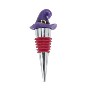 Unique Bargains Halloween Wizard Hat Silicone Stopper Aluminum Alloy TPE Resin 3.78"x1.30"x1.30" 1 Pc - 1 of 3