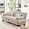 Cloud 2-Seater Chenille Sofa with Deep Seat, Bolster Armrests, Lumbar & Throw Pillows for Living Room - 2 of 4