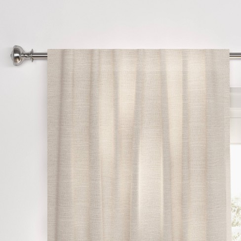 1pc Blackout Textural Overlay Window Curtain Panel - Threshold™ - image 1 of 4