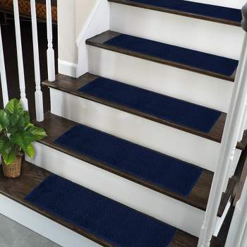 Sussexhome Carpet Stair Treads Pre-applied Double Sided Tape