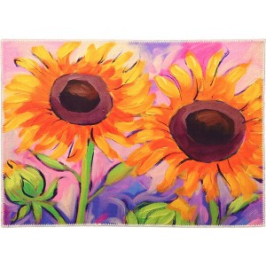 Olivia's Home Sunflowers in the Breeze Doormat – 22"x32" Indoor Entry Mat with Bright Floral Design, Rectangle Shape for Home Decor - 1 of 3
