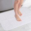 Unique Bargains Rectangular Machine Washable Plush Absorbent Cotton Mat for Bathroom Vanity - 2 of 4