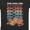 Scooby Doo Too Cool For School Youth Black Short Sleeve Crew Neck Tee - 2 of 3