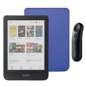 Kobo Clara Colour (Black) eReader with SleepCover & Black Remote Page Turner Bundle - 1 of 4