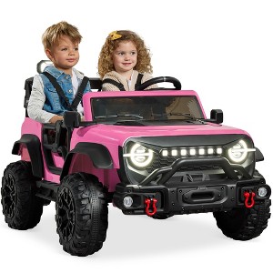 Best Choice Products Kids 24V 2-Seater Electric Ride-On Car Truck w/ Parent Control, Bluetooth, LED Lights - 1 of 4