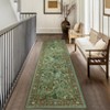 Area Rugs Living Room Rug Non Slip Washable Rug Modern Botanical Print Low Pile Non-Shedding Floor Cover Foldable Thin Accent Carpet for Bedroom Dorm - 2 of 4