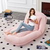 Lycvki Floor Lounge Chair with 5 Adjustable Positions Plush - 4 of 4