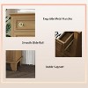 6 Drawer Dresser, Wooden Storage Chest of Drawers with Metal Handles, Modern Wide Dresser TV Stand, for Bedroom, Living Room, Entryway - 3 of 4