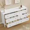 ORRD 6-Drawer Dresser, Wood Storage Cabinet with Black Handles, Modern Chest for Bedroom & Living Room - 3 of 4