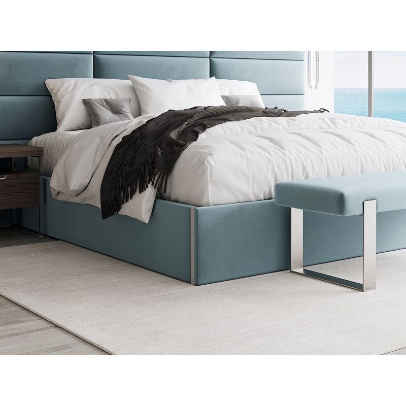 VANT Upholstered Platform Bed - Easy Assembly Bed Frame No Box Spring Needed Foundation for Optimal Support - Sleek Modern Design for Any Bedroom, 1 of 6