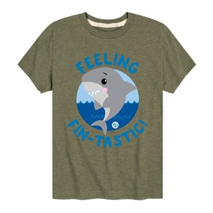 Boys' - Fisher Price - Feeling Fintastic Shark Short Sleeve Graphic T-Shirt - 1 of 4