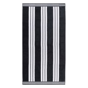 Striped Oversized Extra Large Cotton Beach Towel Set by Blue Nile Mills - 1 of 4
