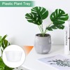 Unique Bargains Plastic Clear Indoor/Outdoor  Thin Plant Saucer Drip Tray - 3 of 4