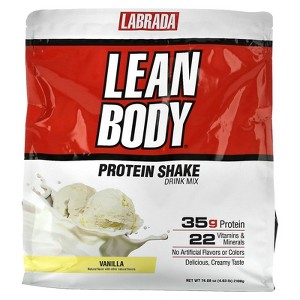 Labrada Nutrition Lean Body, Protein Shake Drink Mix, Vanilla, 4.63 lbs (2,100 g) - 1 of 2