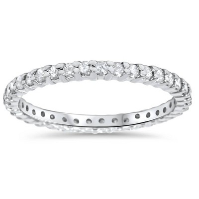 Pompeii3 3/4ct Diamond Eternity Ring 14K White Gold