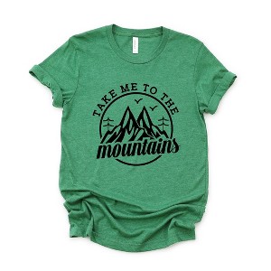 Simply Sage Market Women's Take Me To The Mountains Circle Short Sleeve Graphic Tee - 1 of 4