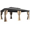 Erommy 14' x 20' Hardtop Gazebo Galvanized Steel Outdoor Canopy Aluminum Frame - 2 of 4