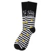 Men's Black Color 'Smile you're on Camera' Novelty Socks - 3 of 3