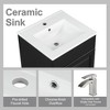 Mshliw 20 Inch Bathroom Vanity with Sink, Freestanding Cabinet with Soft Close Door and Adjustable Interior Shelf, Compact Design - 4 of 4