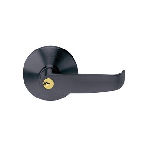 Tell Matte Black Keyed Entry Lever 2 in. - 1 of 1