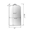 ALEXOUN 36 x 66 Inches Vintage Ornate Arched Floor Mirror,Large Free standing Floor Mirror  with Metal Frame,for Bedroom&Dressing Room, - 3 of 4