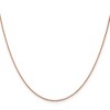 Black Bow Jewelry 1.4mm, 14k Rose Gold, Diamond Cut Solid Cable Chain Necklace - 3 of 4