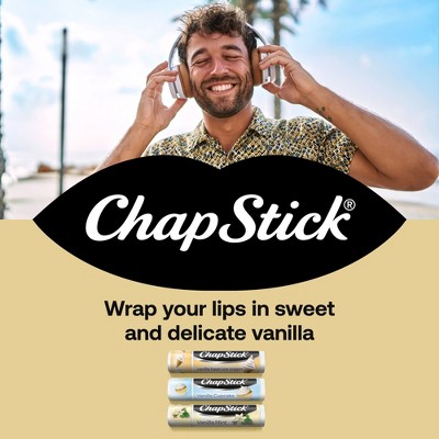Chapstick Vanilla Favorites Lip Balm - Vanilla Mint, Vanilla Cupcake and Vanilla Bean Ice Cream Flavored - 4 pack